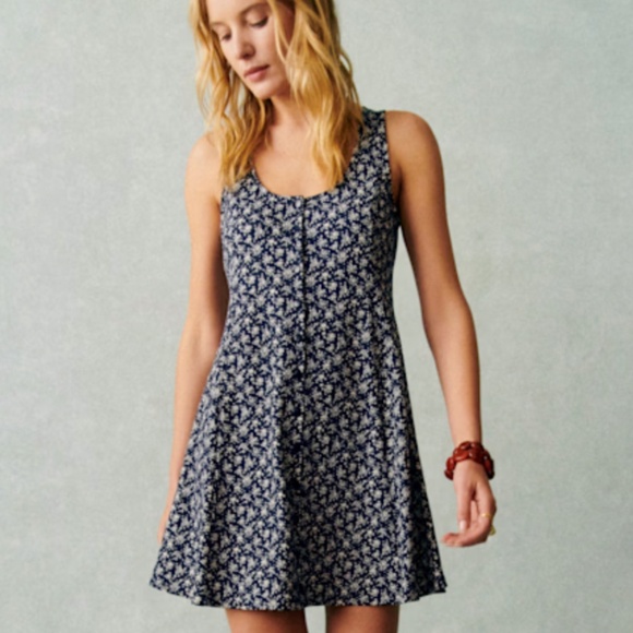 Sezane Leo Dress - Lanzarote Print - Picture 1 of 4